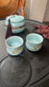 寻汝汝窑茶杯茶具单杯品茗杯陶瓷功夫天青色开片主人杯茶盏高档釉禅定 竹节杯-可做主人杯- 90ml 一个装 实拍图