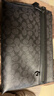 蔻驰（COACH）【品牌直供】男士CARRYALL经典老花印花手拿包黑灰色配色CY985 实拍图