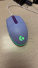 罗技（G）G102 有线游戏鼠标 淡紫色 RGB灯效 轻量化设计 吃鸡鼠标 赛博朋克 200-8000DPI 实拍图