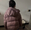 坦博尔羽绒服女短款连帽显瘦小个子女士羽绒面包服530360D 冷玫紫 170  实拍图