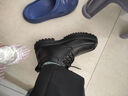 星头啄木鸟100%全牛皮星头啄木鸟棉鞋男2025冬季新款羊毛加绒加厚保暖雪地靴 SF9199黑色棉鞋 39 实拍图
