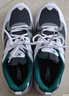 特步男鞋运动鞋子男跑步鞋秋季软底网面鞋减震青少年运动休闲鞋男 白灰绿 42 实拍图