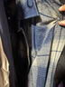 gxgjeans男装 蓝色格纹简约通勤宽松长袖衬衫上衣男 25年秋新品 蓝格 L (175) （尺码偏大） 实拍图
