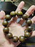 龍隐  金丝楠木手串阴沉木乌木佛珠木料念珠中国风礼品送男女友礼物 猫眼绿料 霸天 20mm*12颗 实拍图