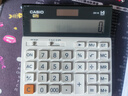 卡西欧（CASIO）DH-14-WE 中型无声款 14位大额计算 双电源 超宽计算器 白色 专业计算系列 实拍图