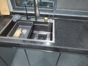 JOMOW九牧王洗菜盆5MM厚瀑布飞雨厨房水槽大单槽304不锈钢洗菜池 65*45cm纳米黑(飞雨瀑布) 抽拉飞雨套餐+洗杯器+净水龙头 实拍图