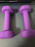 PROIRON普力艾 浸塑哑铃女士家用纯铁小哑铃儿童初学者健身 紫色1.5kg*2 实拍图