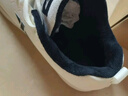 特步运动鞋男鞋跑步鞋冬季加绒皮面防水轻便减震休闲慢跑鞋棉鞋白色 实拍图