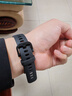 CangHua 适用华为手环6/6Pro表带NFC版可替换硅胶腕带huawei band6/6Pro荣耀手环6/7代运动手环配件 黑色 实拍图