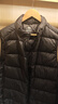京东京造【零压系列】轻薄羽绒服男外套冬季 防钻绒马甲背心男 曜石黑XXL 实拍图