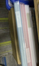 得力（deli） 分页文件夹插页袋A4资料册合同文件收纳办公用品产检孕检学生卷子试卷收纳袋学习文具 混色60页(3本装/白蓝粉) 实拍图