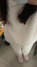 幸棉（LUCKMEEY）珊瑚绒家居服套装麻花绒长毛绒保暖可外穿睡衣情侣款厚防静电秋冬 女款奶油白 M （女款90-110斤） 实拍图