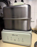 小熊（Bear）电蒸锅 不锈钢 炖蒸煮一体机 多层大容量智能 蒸早餐馒头 12L多功能 可预约自动断电  DZG-F30J2  实拍图