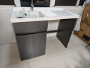 佳恋雅（JIALIANYA）定制现代阳台洗衣机一体柜组合浴室柜洗漱洗手台洗脸盆实木带搓板 120【左盆】 实拍图
