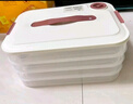 京东京造 饺子冰箱收纳盒 食品接触级包水饺馄饨冷冻收纳盒 （四层一盖） 实拍图