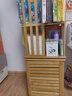 木马人旋转书架落地一体置物架子儿童书柜收纳柜子简易储物展示柜博古架 【百叶门】升级款-原色六层 实拍图