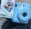 富士（FUJIFILM）立拍立得mini12相机minise升级款一次成像即拍即得相纸 圣诞礼物 年会奖品 Mini12 绣球蓝【双旦特惠】 官方标配【不含相纸】 实拍图
