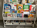 汤能优品移动书架绘本架铁艺置物架书本玩具架简易落地书柜卧室收纳架子 【120CM】密网5书架+1收纳+4盒# 实拍图
