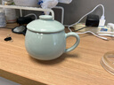 雅瓷汝窑茶杯办公室陶瓷杯子带盖喝茶泡茶杯小青杯礼盒装 汝窑小青杯 340ml 1只 实拍图
