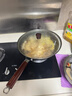 九阳（Joyoung）炒锅铁锅无涂层精铁锅炒菜锅炉灶通用32cm带盖CF32-C121 实拍图