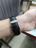 时仕（SEURE）1853天梭表带真皮手表带男适用力洛克俊雅海星卡森杜鲁尔蝴蝶扣升级款表带 黑色【银色蝴蝶拉扣】 19mm 实拍图