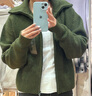 优衣库女装舒芙蕾拉链针织开衫/毛衣毛衫外套25新款480490 57 深橄榄色 M /160/84A 实拍图