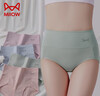猫人女士高腰内裤女纯棉收腹收小肚子石墨烯抑菌裆高弹三角裤4条XL 实拍图