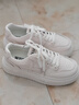 鹿季小白鞋女板鞋十字花2025年秋季新款时尚百搭运动休闲鞋鞋子 白色 40 实拍图