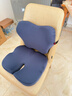 九洲鹿腰垫坐垫靠枕椅子腰靠办公室腰部支撑汽车腰托座椅靠垫组合装藏青 实拍图