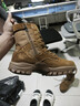 际华三五零五新式棕色作战靴男夏季碳板作战鞋超轻高帮耐磨训练靴真皮登山鞋 棕色作战棉靴【羊毛款】 41/255【原厂正品 两双鞋垫】 实拍图