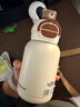 杯具熊（BEDDYBEAR）开口笑儿童水杯保温杯男女小学生宝宝吸管双饮杯子新年礼物保温壶 双饮保温杯-棕棕萌熊600ml 实拍图