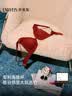 伊维斯【宋佳同款】小沙丘聚拢文胸小胸显大无钢圈性感无痕内衣女胸罩 复古红套装[内裤均码80-140斤] M /160(适合：70ABCD,75ABC） 实拍图