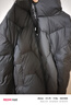 雪中飞女士鹅绒糖果色羽绒服简约百搭日常通勤立领纯色冬季保暖外套潮 黑色 L (170) 实拍图