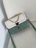 CAMILA KSENIA轻奢包包女包单肩包女士斜挎包纪念日生日节礼物送女朋友老婆女生 绿配白-礼盒装周年纪念日生日礼物送女友老婆女生礼物 实拍图