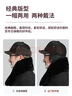 啄木鸟中老年人帽子男冬季加绒加厚保暖爸爸爷爷老人皮帽防风护耳鸭舌帽 黑色【礼盒装】+围巾 均码 均码【收藏加购优先发货】 实拍图