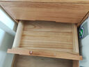 源氏木语实木床头柜北欧卧室收纳柜现代简约储物柜橡木三抽床边柜 红橡木原木色三抽床头柜400*350*550mm 整装 实拍图