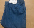 优衣库女装棉质牛仔舒适九分裤/水洗产品休闲百搭478995 473801 478995/67海蓝色 L 实拍图