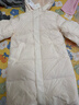 优衣库童装男童女童羽绒大衣/外套夹克保暖厚衣服473308 01 乳白色 140 实拍图