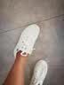 回力女鞋小白鞋女春季新品女鞋皮面运动板鞋女时尚百搭加绒休闲鞋子女 皮面-9635白黑 36 实拍图