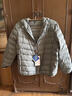 鸭鸭（YAYA）佟丽娅同款轻薄羽绒服女新款秋冬季休闲短款连帽保暖轻便韩版外套 灰绿色 4XL 实拍图