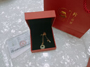 珍尚银中国黄金银项链女平安扣玉吊坠女生妈妈母亲生日礼物女士实用老婆 实拍图