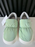 朴西冬季可外穿羽绒布防水包跟女士棉拖鞋室内保暖两穿 薄荷绿 38-39 实拍图