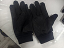 yaphtes冬季手套麂皮绒男女保暖触屏户外骑行跑步开车防风加绒手套 黑色 实拍图