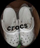 卡骆驰（CROCS）洞洞鞋贝雅男鞋女鞋轻便耐磨一脚蹬拖鞋休闲鞋|10126 白-100 39 (240mm) 实拍图