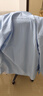 罗蒙长袖衬衫男士纯色商务休闲职业正装工装外套白衬衣男装 蓝色 43  实拍图