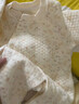 婧麒（JOYNCLEON）婴儿保暖连体衣秋冬季宝宝夹棉衣服哈衣新生儿空气棉睡衣爬服 斜开活力小兔 90cm 实拍图