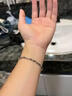 芯奢钛钢男士手链潮流简约莫比乌斯男生手环小众设计菱形学生情侣手链 扭曲手链 实拍图