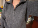 优衣库女装舒芙蕾拉链针织开衫/毛衣毛衫外套25新款480490 08 深灰色 2XL /165/100B 实拍图