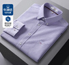 罗蒙（ROMON）纯棉牛津纺长袖衬衫男春秋中青年时尚职业工装衬衣1085紫色42 实拍图