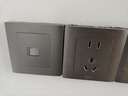 公牛（BULL）开关插座 二位电脑打线型六类网线插座86型面板G31T222B 星空灰 实拍图